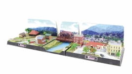 Rokuhan SS002-4 - Z - Erweitung Mini Layout Special Scenery - Set 1